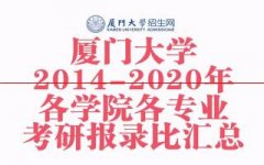 一网打尽！厦门大学2020年