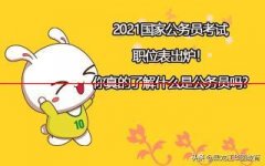 定了！2021国家公务员考试